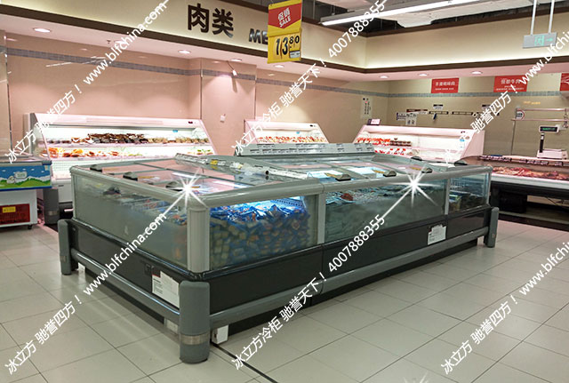 便利店臥式冰柜/超市島柜組合柜臥式冷藏柜大促！