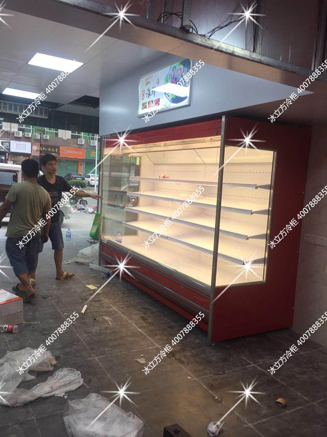 惠州市惠城區老農生鮮2米水果風幕柜效果